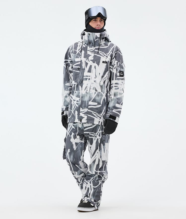 Dope Adept Snowboardjacka Herr Scribble Black, Bild 2 av 9