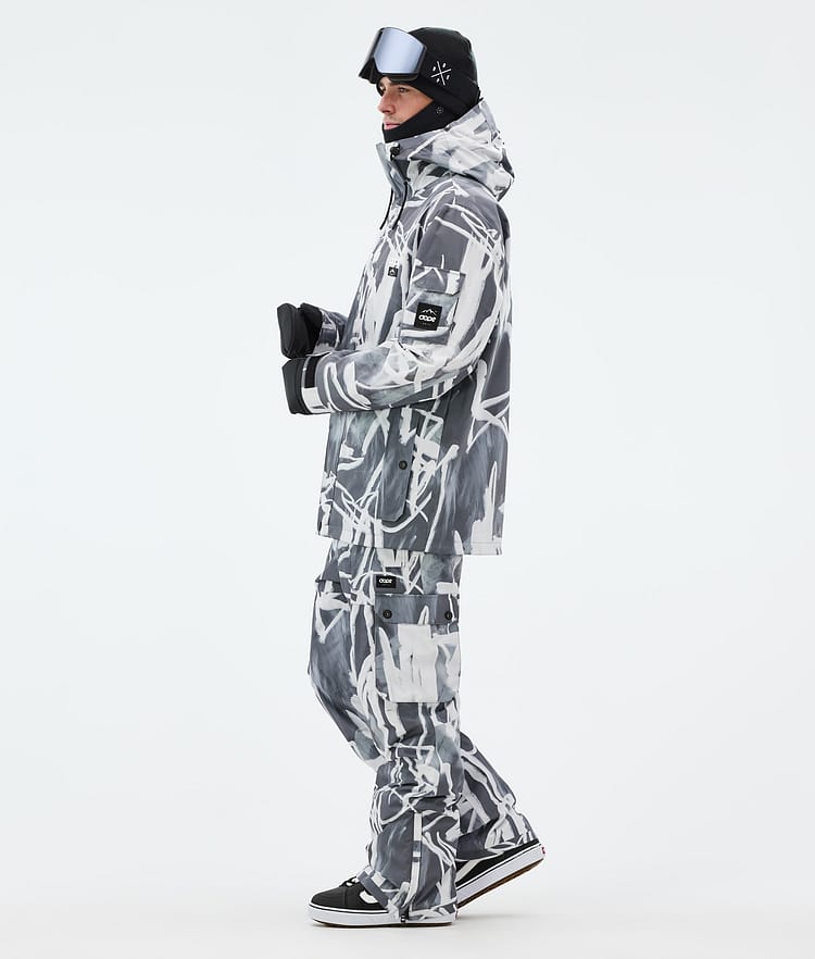 Dope Adept Snowboardjacka Herr Scribble Black, Bild 3 av 9