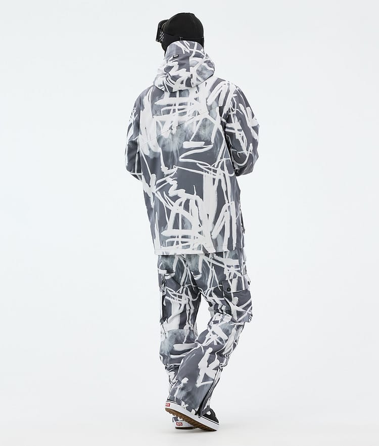 Dope Adept Snowboardjacka Herr Scribble Black, Bild 4 av 9