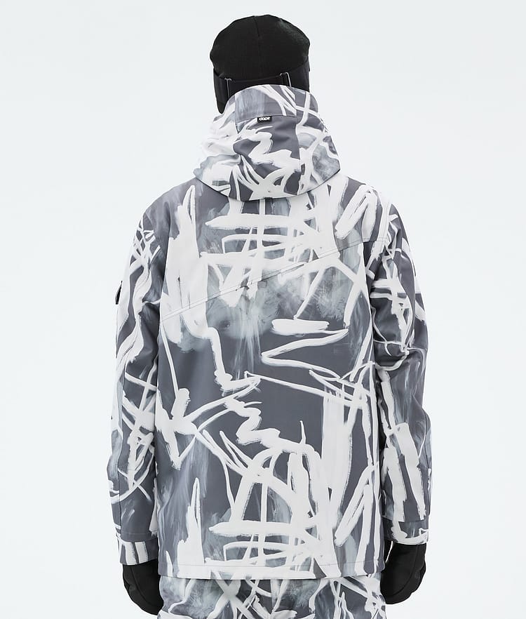 Dope Adept Snowboardjacka Herr Scribble Black, Bild 6 av 9