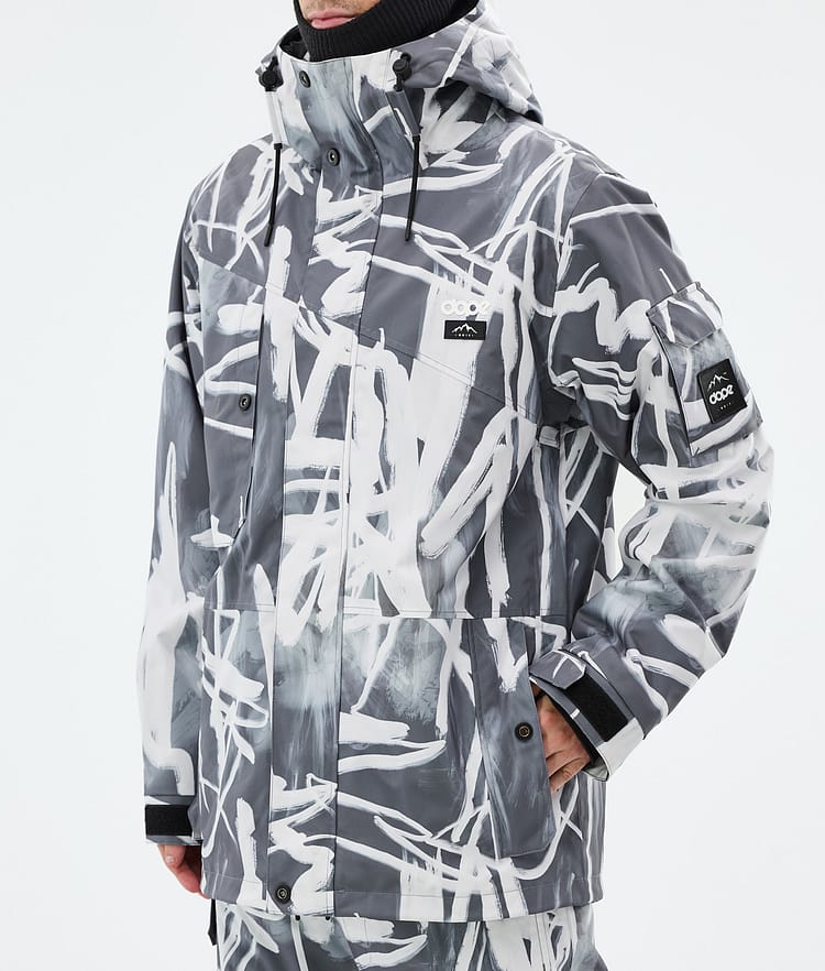 Dope Adept Snowboardjacka Herr Scribble Black, Bild 7 av 9