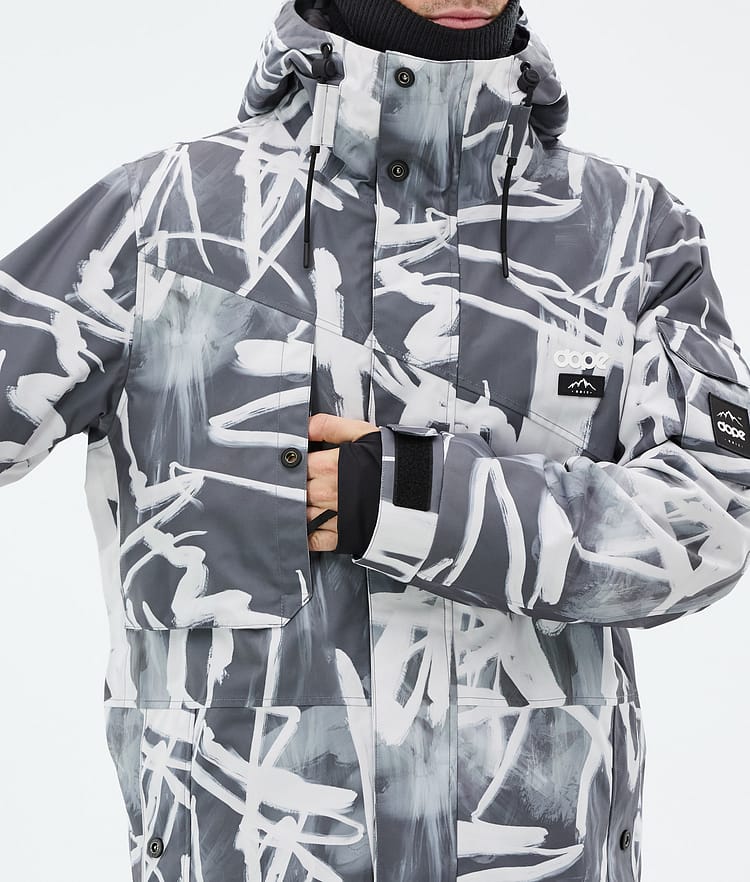 Dope Adept Snowboardjacka Herr Scribble Black, Bild 8 av 9