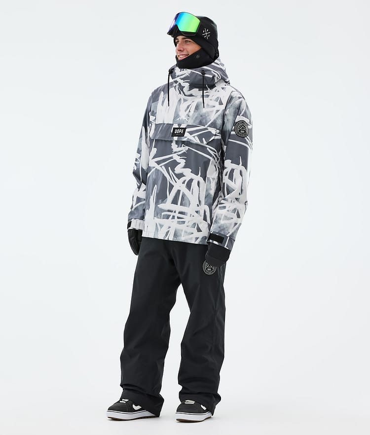 Dope Blizzard Snowboardjacka Herr Scribble Black, Bild 2 av 8