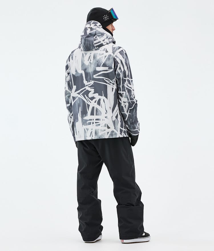 Dope Blizzard Snowboardjacka Herr Scribble Black, Bild 4 av 8