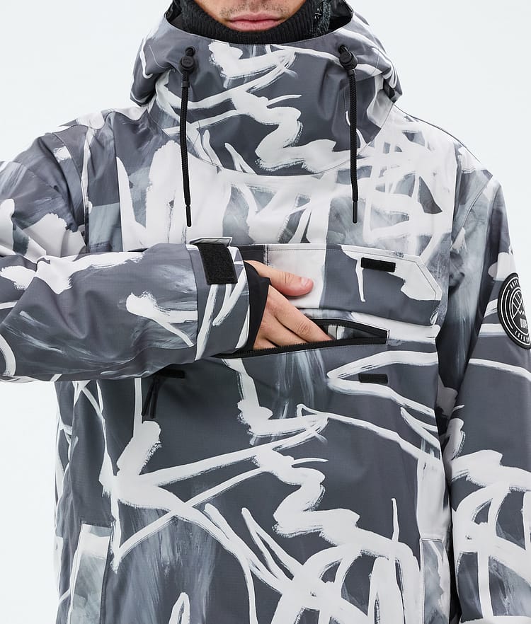 Dope Blizzard Snowboardjacka Herr Scribble Black, Bild 8 av 8