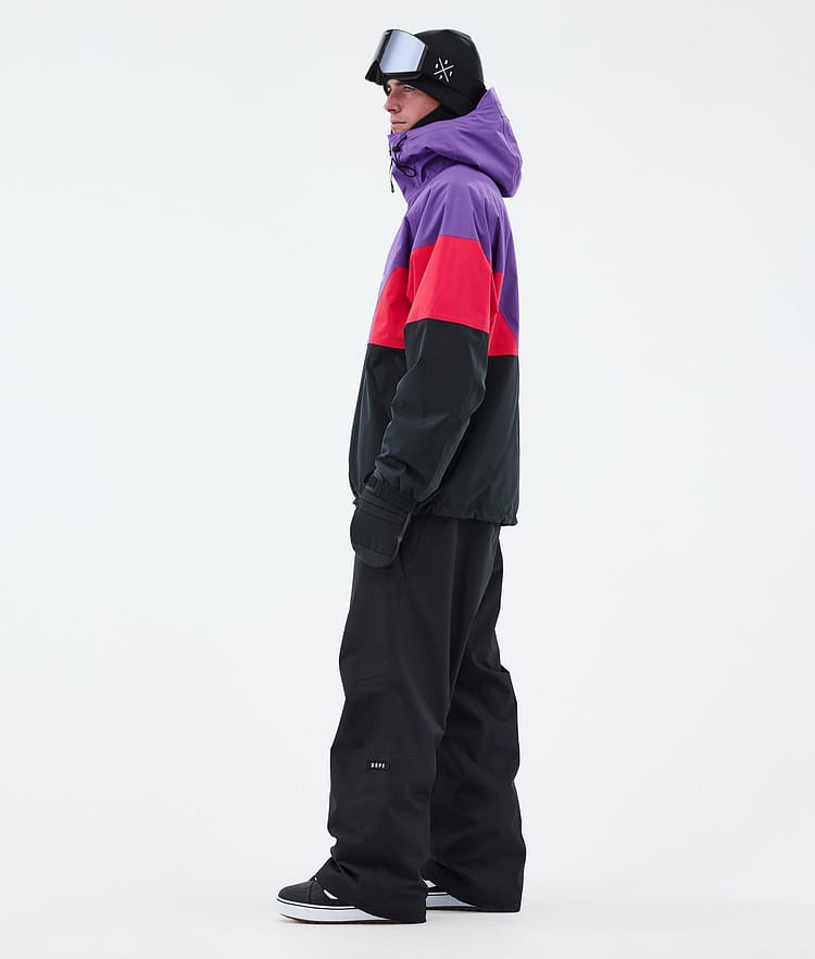 Dope Spartan Snowboardjacka Herr Sport Vivid Purple/Red/Black, Bild 3 av 8