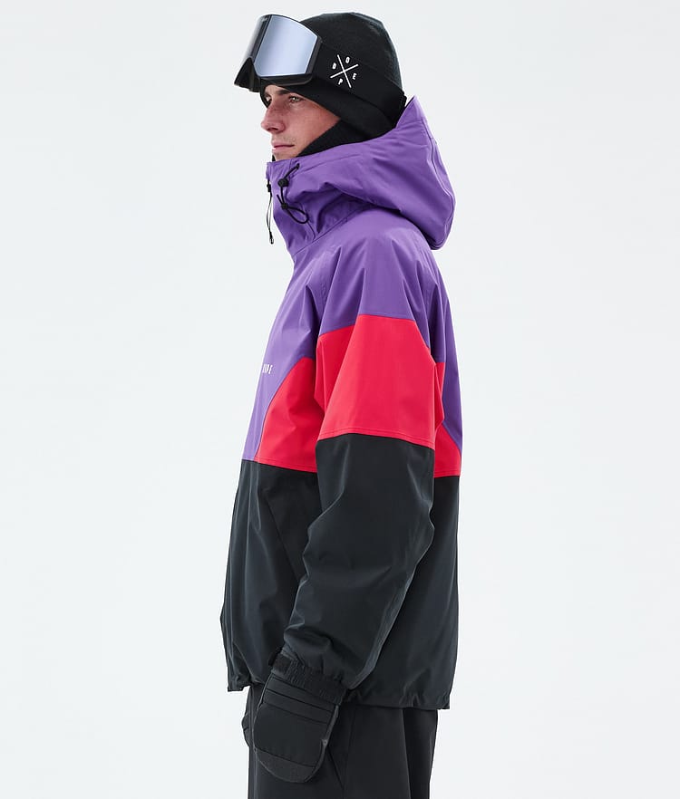 Dope Spartan Snowboardjacka Herr Sport Vivid Purple/Red/Black, Bild 5 av 8