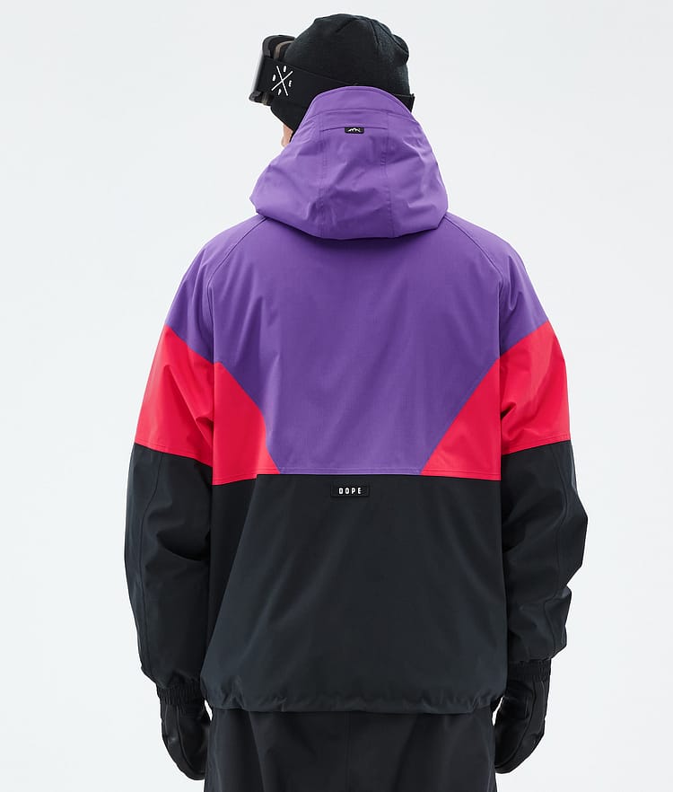 Dope Spartan Snowboardjacka Herr Sport Vivid Purple/Red/Black, Bild 6 av 8