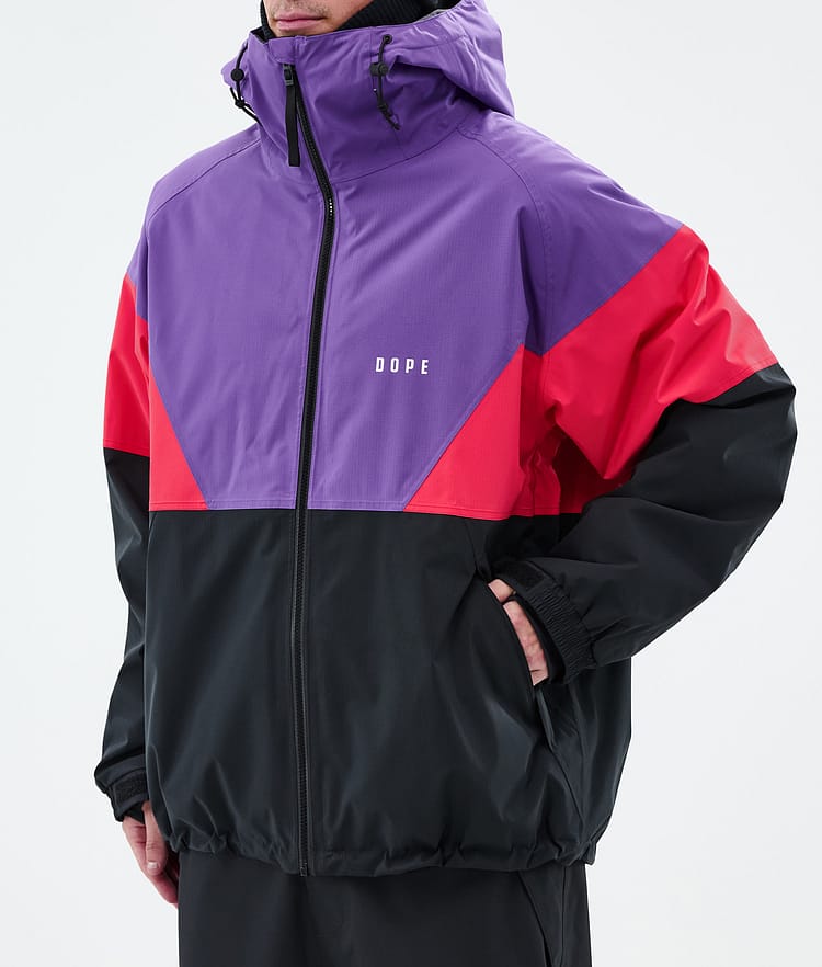 Dope Spartan Snowboardjacka Herr Sport Vivid Purple/Red/Black, Bild 7 av 8