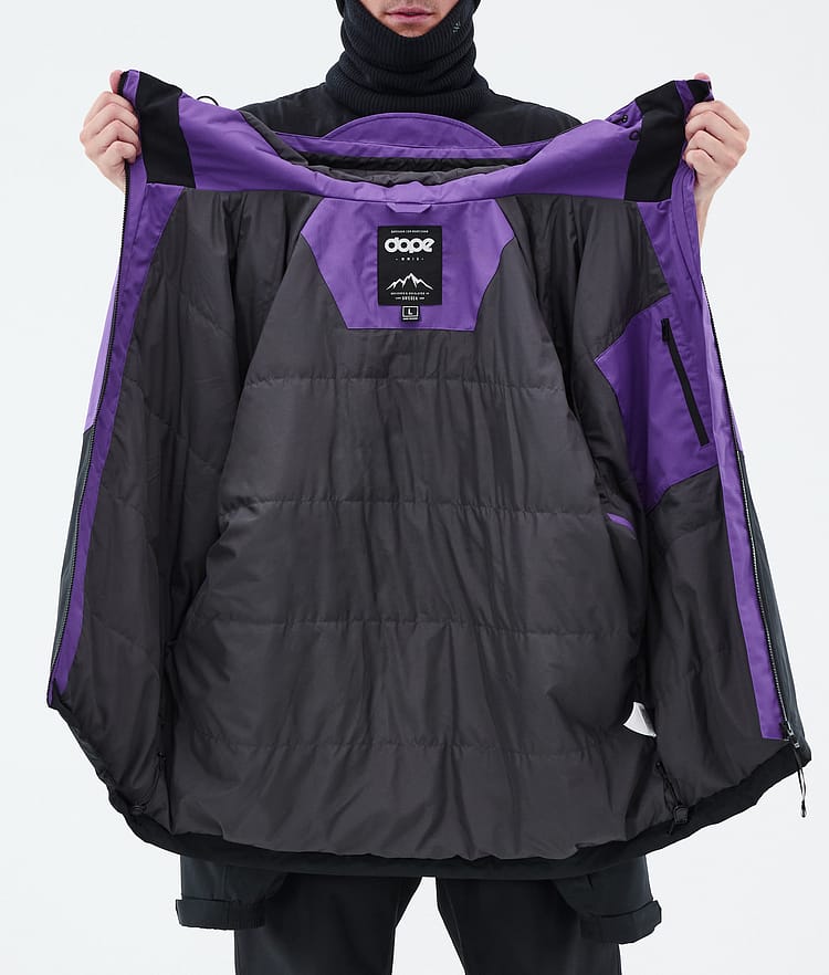 Dope Spartan Snowboardjacka Herr Sport Vivid Purple/Red/Black, Bild 8 av 8