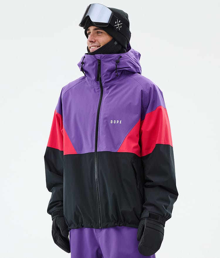 Dope Spartan Snowboardjacka Herr Sport Vivid Purple/Red/Black Renewed, Bild 1 av 8
