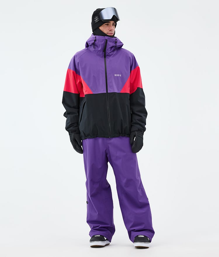 Dope Spartan Snowboardjacka Herr Sport Vivid Purple/Red/Black Renewed, Bild 2 av 8