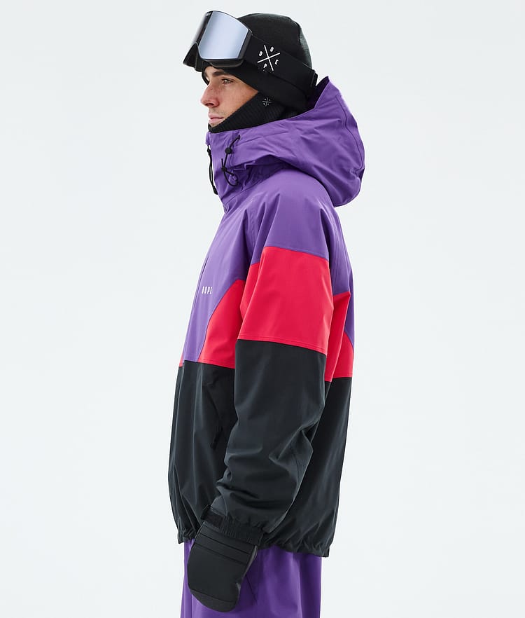 Dope Spartan Snowboardjacka Herr Sport Vivid Purple/Red/Black Renewed, Bild 5 av 8