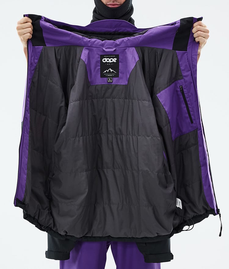 Dope Spartan Snowboardjacka Herr Sport Vivid Purple/Red/Black Renewed, Bild 8 av 8