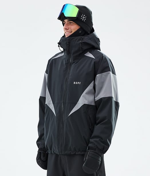 Dope Spartan Snowboardjacka Herr Spike Black/Light Pearl