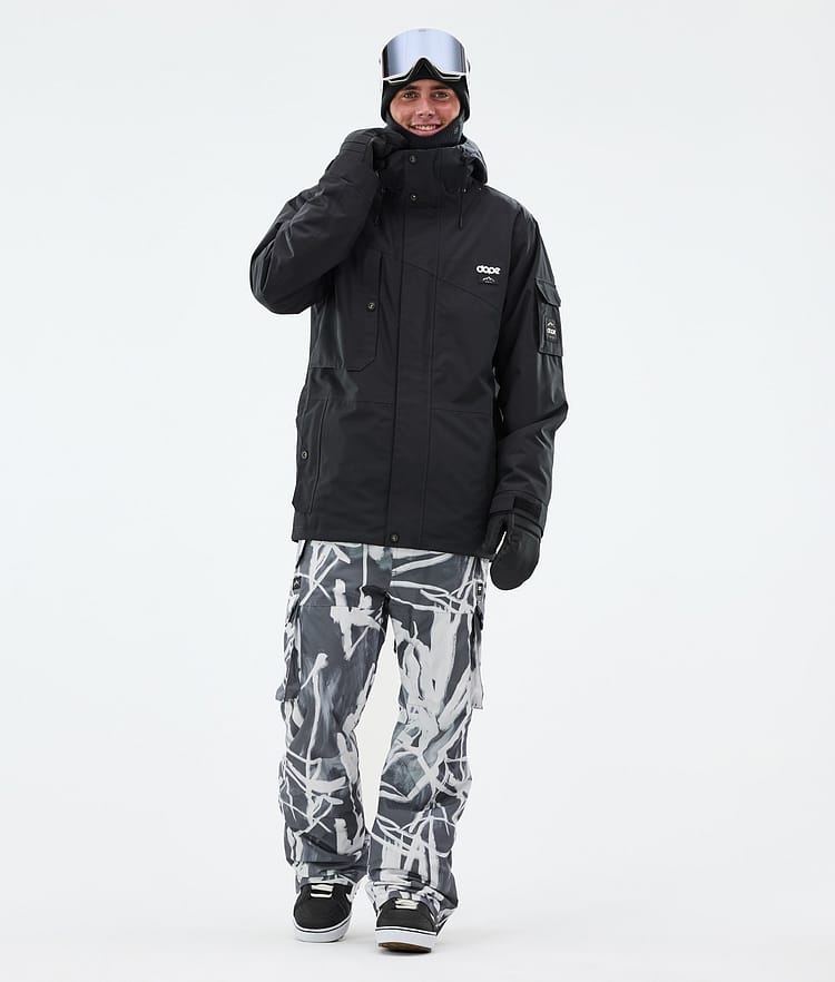 Dope Iconic Snowboardbyxa Herr Scribble Black, Bild 2 av 7