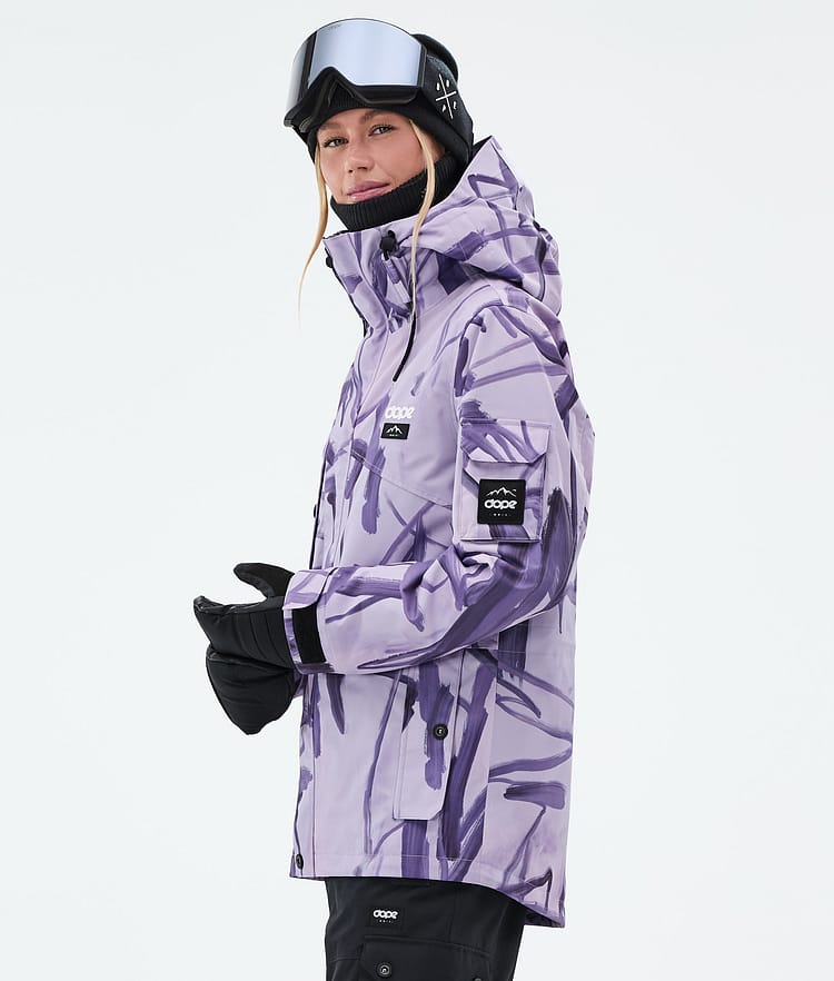 Dope Adept W Snowboardjacka Dam Scribble Purple, Bild 5 av 9