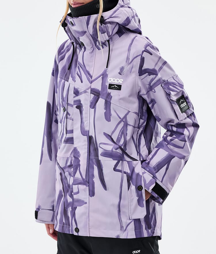 Dope Adept W Snowboardjacka Dam Scribble Purple, Bild 7 av 9