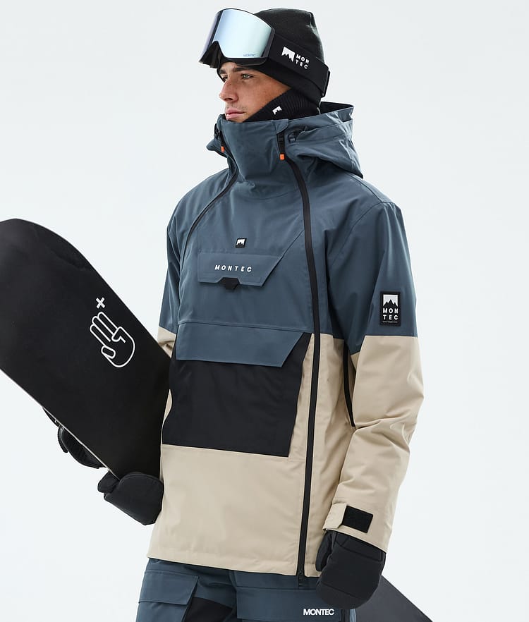 Montec Doom Snowboardjacka Herr Metal Blue/Black/Sand, Bild 1 av 11