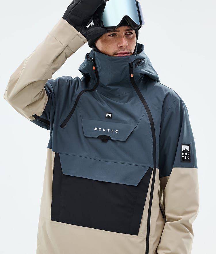 Montec Doom Snowboardjacka Herr Metal Blue/Black/Sand, Bild 2 av 11