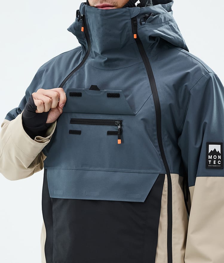 Montec Doom Snowboardjacka Herr Metal Blue/Black/Sand, Bild 10 av 11