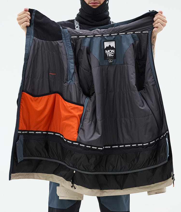 Montec Doom Snowboardjacka Herr Metal Blue/Black/Sand, Bild 11 av 11