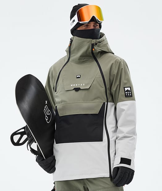 Montec Doom Snowboardjacka Herr Greenish/Black/Light Grey
