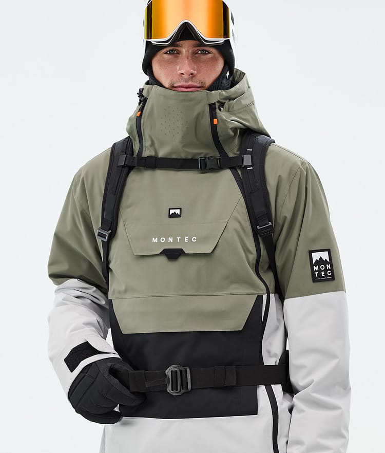 Montec Doom Snowboardjacka Herr Greenish/Black/Light Grey, Bild 2 av 11