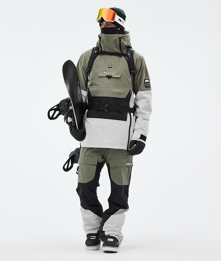 Montec Doom Snowboardjacka Herr Greenish/Black/Light Grey, Bild 3 av 11