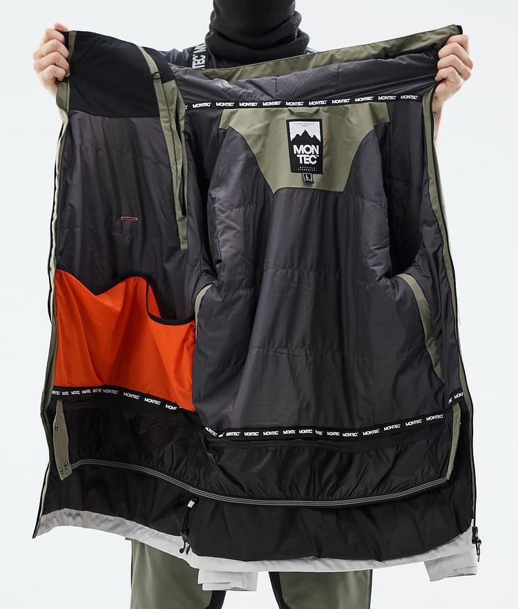 Montec Doom Snowboardjacka Herr Greenish/Black/Light Grey, Bild 11 av 11