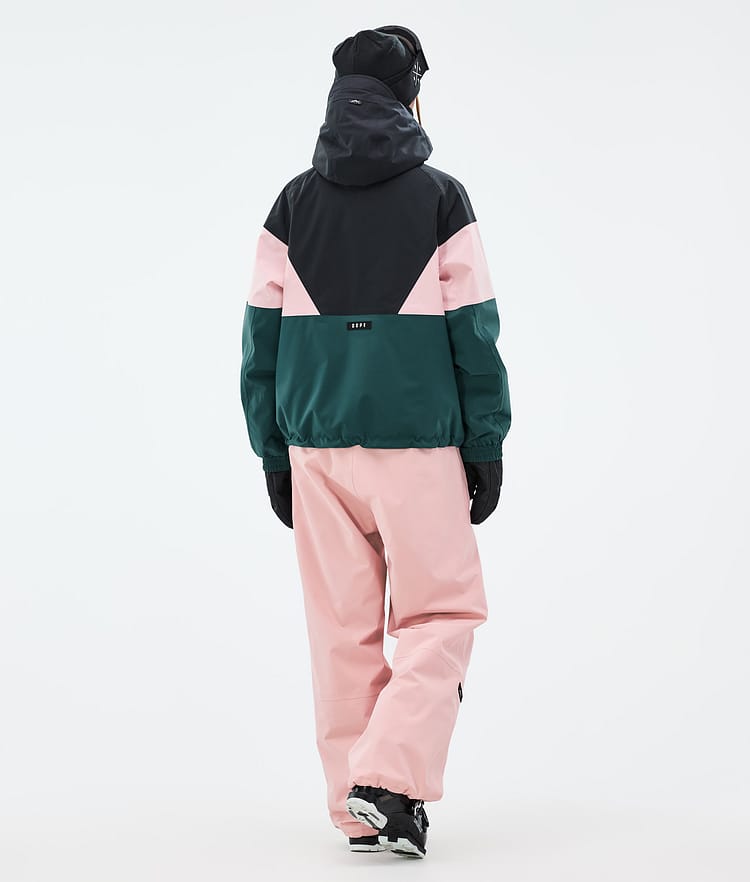 Dope Spartan W Skidjacka Dam Sport Black/Soft Pink/Bottle Green, Bild 4 av 8