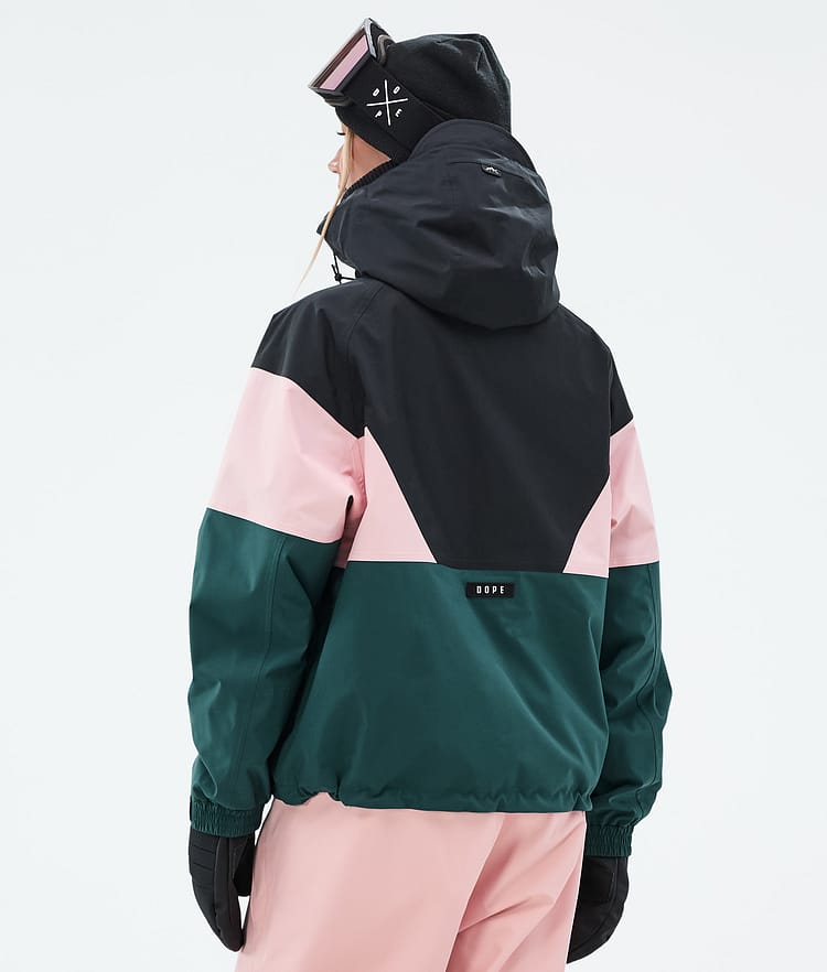 Dope Spartan W Skidjacka Dam Sport Black/Soft Pink/Bottle Green, Bild 6 av 8