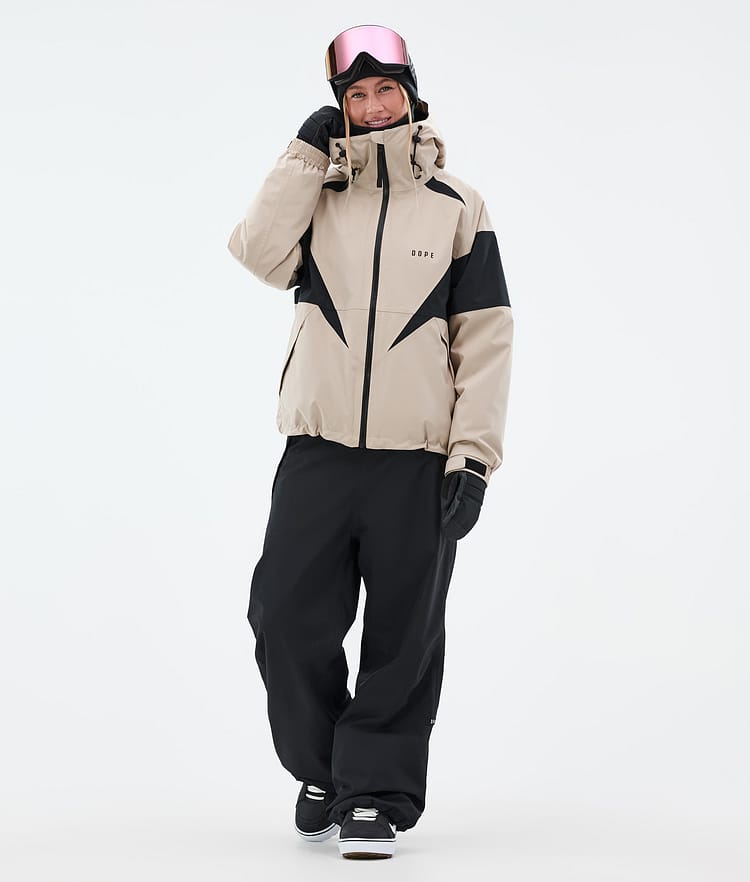 Dope Spartan W Snowboardjacka Dam Spike Sand/Black, Bild 2 av 8