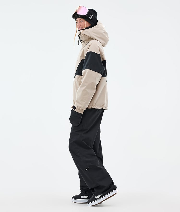 Dope Spartan W Snowboardjacka Dam Spike Sand/Black, Bild 3 av 8