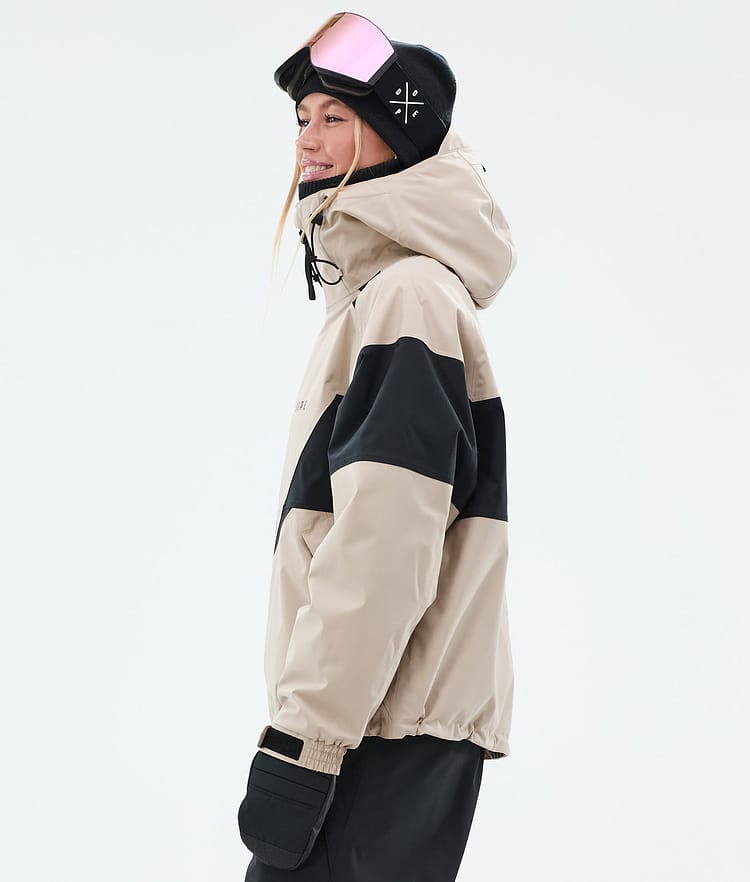 Dope Spartan W Snowboardjacka Dam Spike Sand/Black, Bild 5 av 8