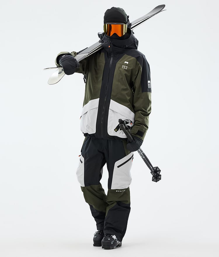 Montec Morpheus Skidjacka Herr Black/Olive Green/Light Grey, Bild 3 av 10