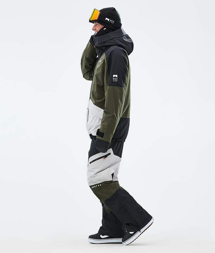 Montec Morpheus Snowboardjacka Herr Black/Olive Green/Light Grey, Bild 4 av 10