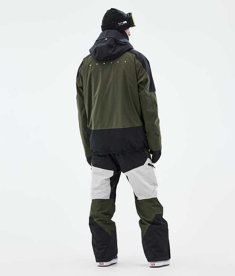 Montec Morpheus Snowboardjacka Herr Black/Olive Green/Light Grey, Bild 5 av 10