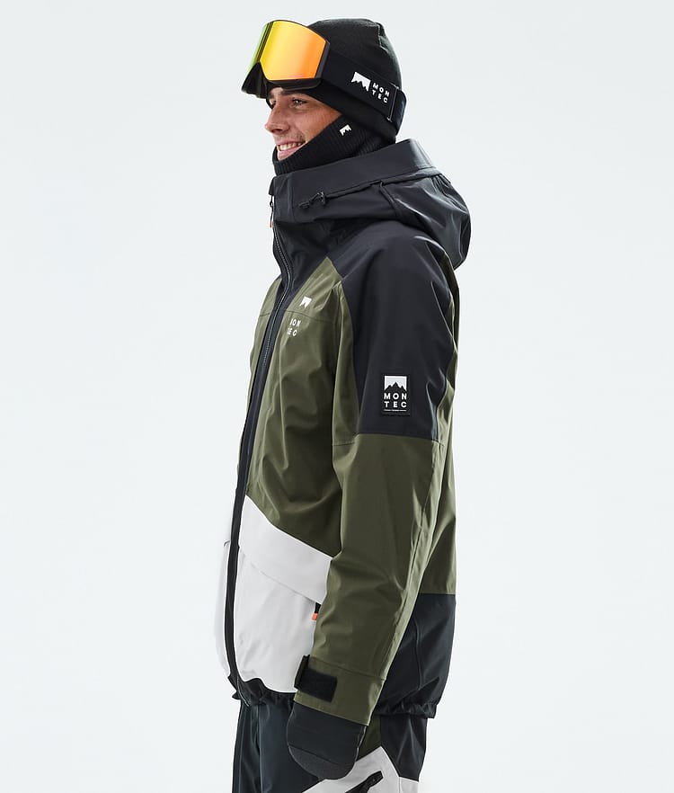 Montec Morpheus Snowboardjacka Herr Black/Olive Green/Light Grey, Bild 6 av 10