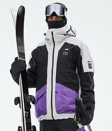 Montec Morpheus Skidjacka Man Light Grey/Black/Vivid Purple