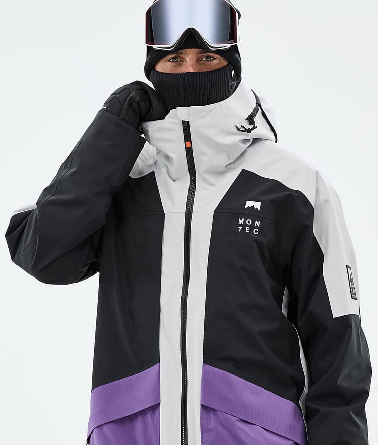 Montec Morpheus Skidjacka Herr Light Grey/Black/Vivid Purple, Bild 2 av 10