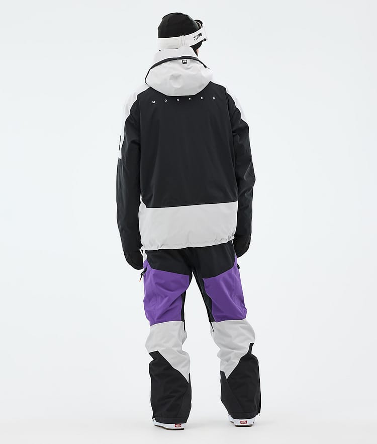 Montec Morpheus Snowboardjacka Herr Light Grey/Black/Vivid Purple, Bild 5 av 10