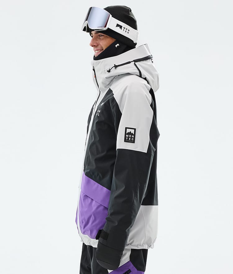 Montec Morpheus Skidjacka Herr Light Grey/Black/Vivid Purple, Bild 6 av 10