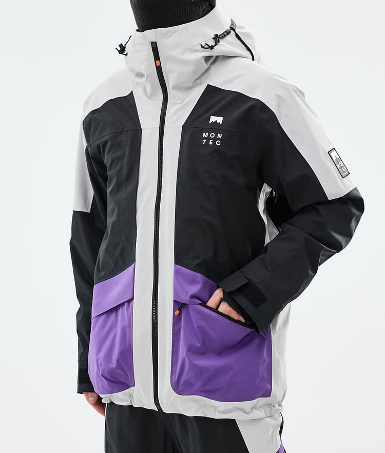 Montec Morpheus Skidjacka Herr Light Grey/Black/Vivid Purple, Bild 8 av 10