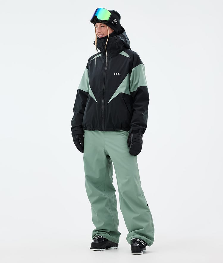 Dope Spartan W Skidjacka Dam Spike Black/Faded Green, Bild 2 av 8