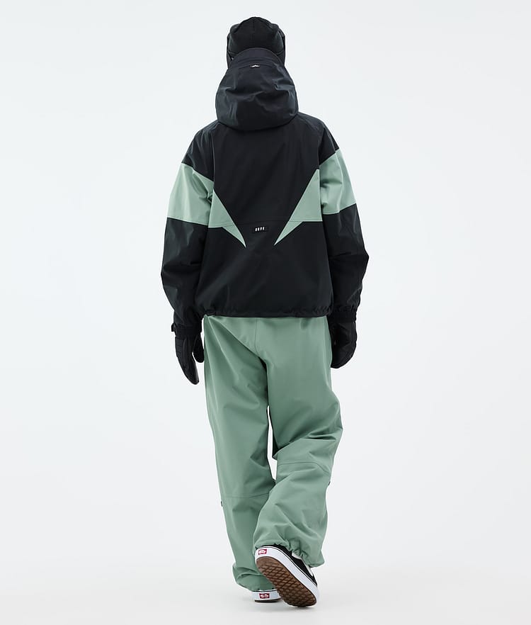 Dope Spartan W Snowboardjacka Dam Spike Black/Faded Green, Bild 4 av 8