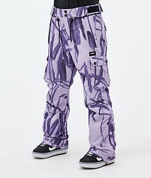 Dope Iconic W Snowboardbyxa Dam Scribble Purple