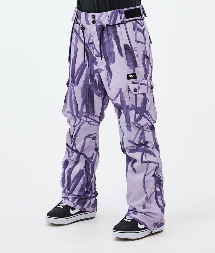 Dope Iconic W Snowboardbyxa Dam Scribble Purple, Bild 1 av 7