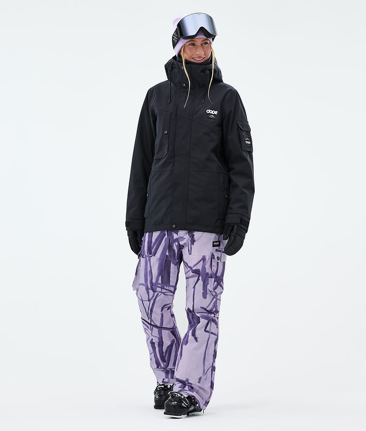 Dope Iconic W Skidbyxa Dam Scribble Purple, Bild 2 av 7
