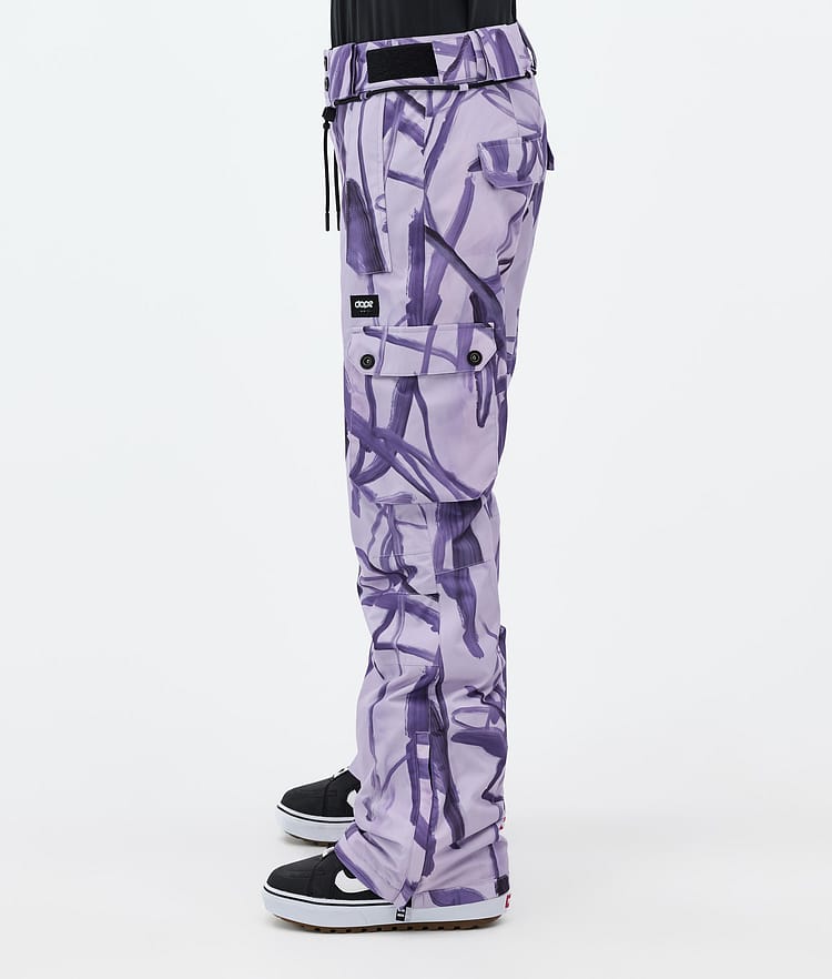 Dope Iconic W Snowboardbyxa Dam Scribble Purple, Bild 3 av 7